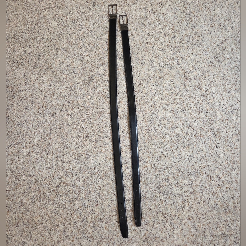 Set Of 2 Boys Belts, Reversible Black / Brown